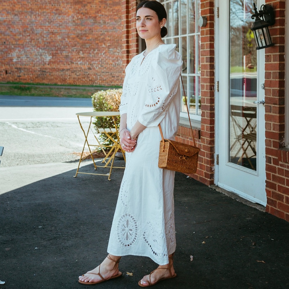 Sea Embroidered Dress Size 4